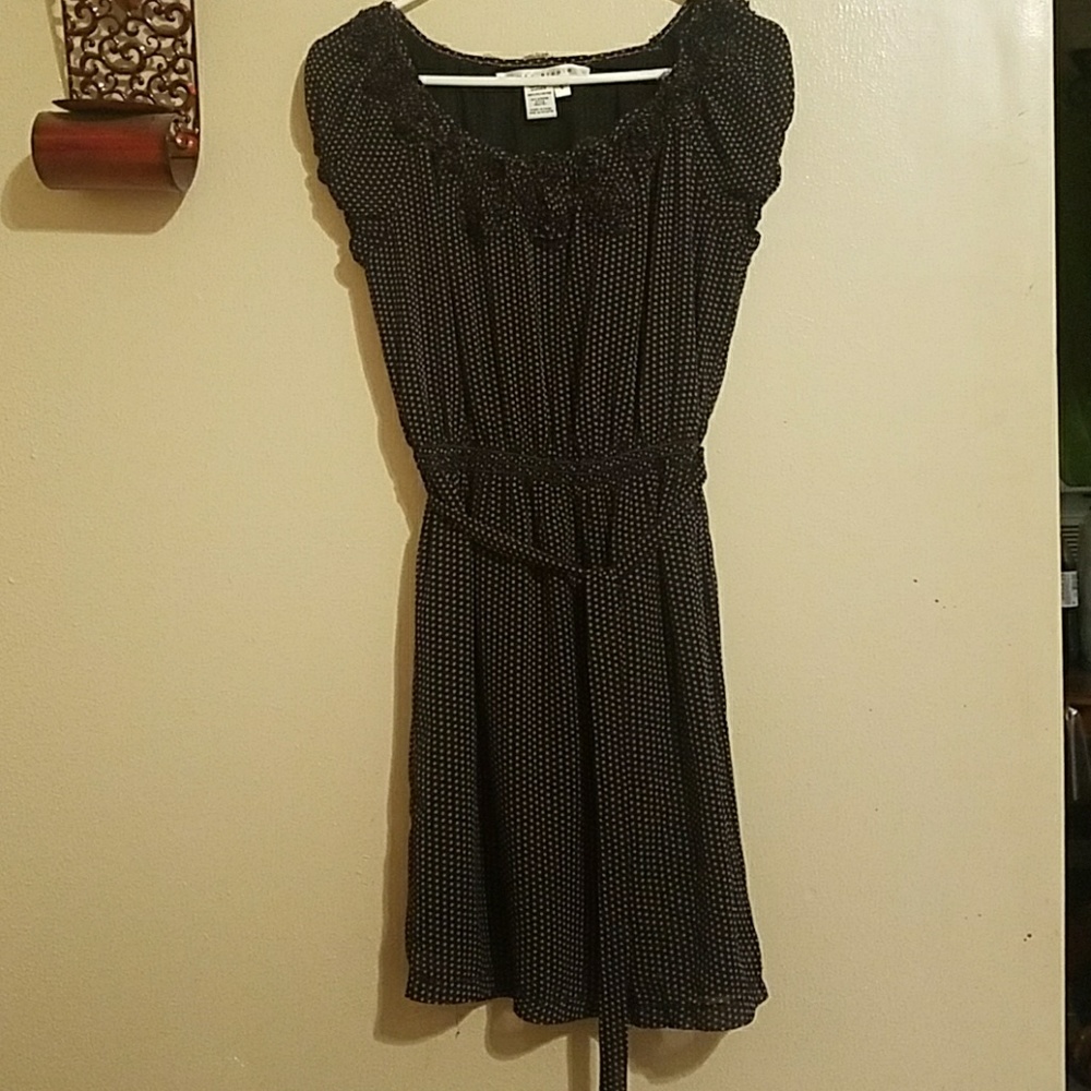 A beautiful dress polka dot and belt